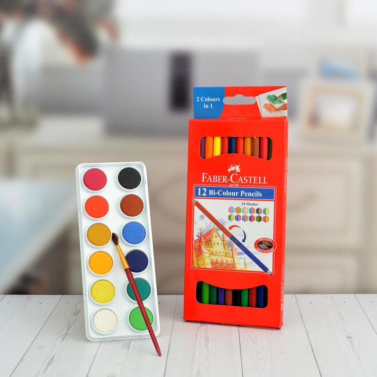 Water & Pencil Colour Combo