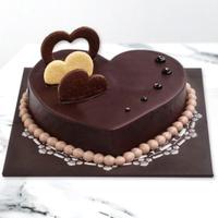 Choco Heart Cake 1/2 Kg - NC