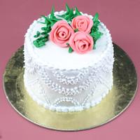 Vanilla Floral Cake -  1/2 kg