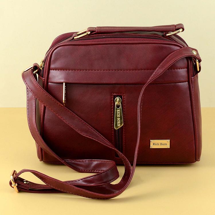 Maroon Sling Bag For Women