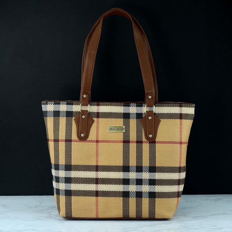 Checkered Tote Bag 