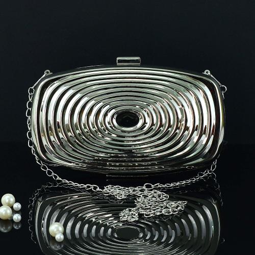 Stunning Metallic Silver Clutch