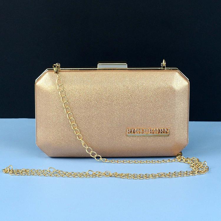 Golden Geometric Clutch