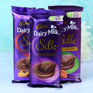 Dairy Milk Silk 3 Flavors Dairy Milk Silk 3 Flavors