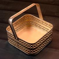 Metal Golden Designer Basket