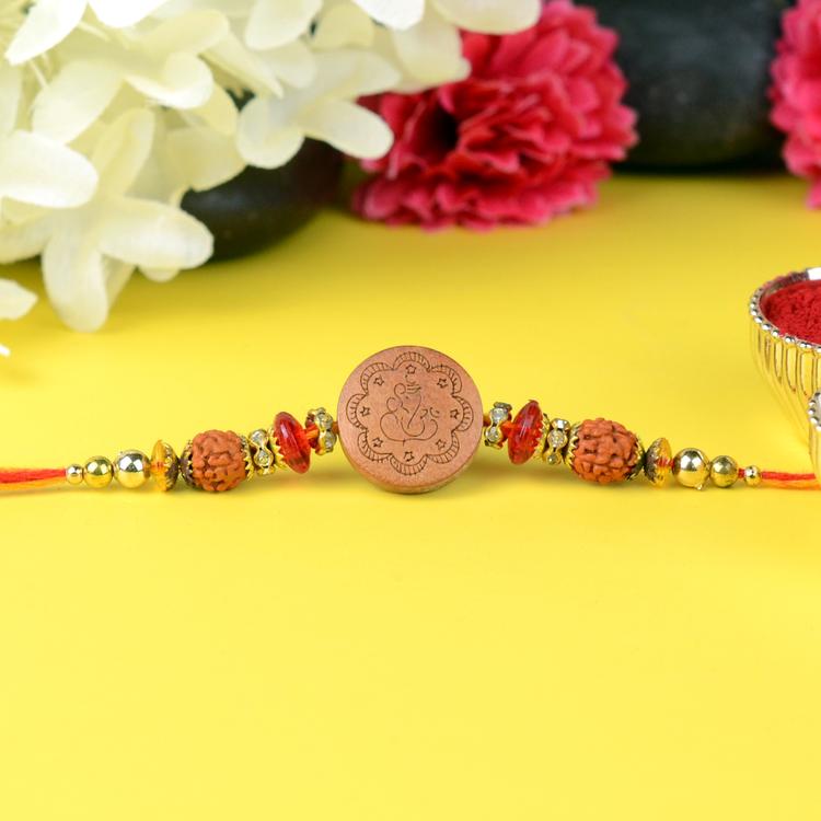 Ganesh Imprint Rakhi