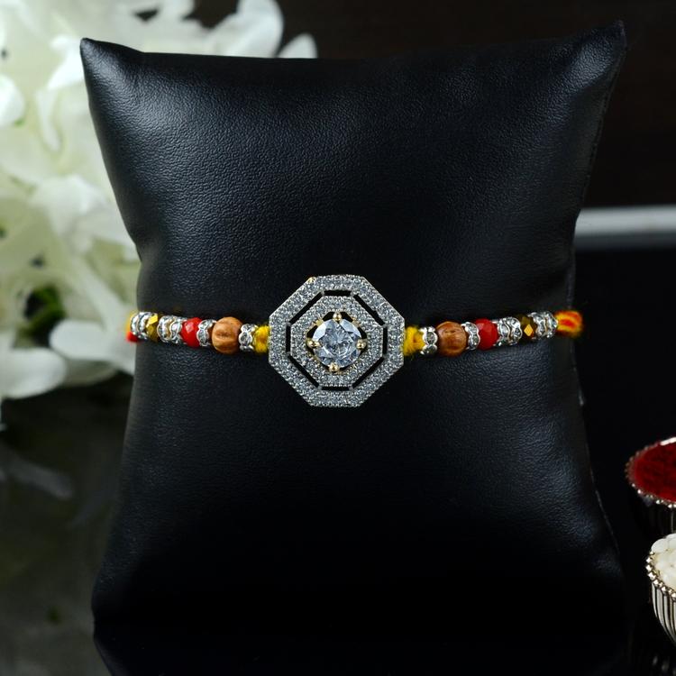 Glittering Octagonal Rakhi SR673