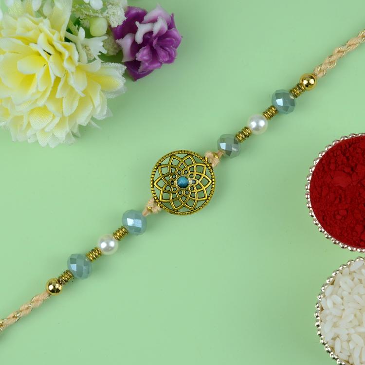 Aquamarine Symbol Rakhi