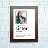 Dearest Sister Personalized Frame
