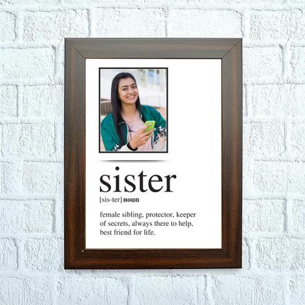 Dearest Sister Personalized Frame