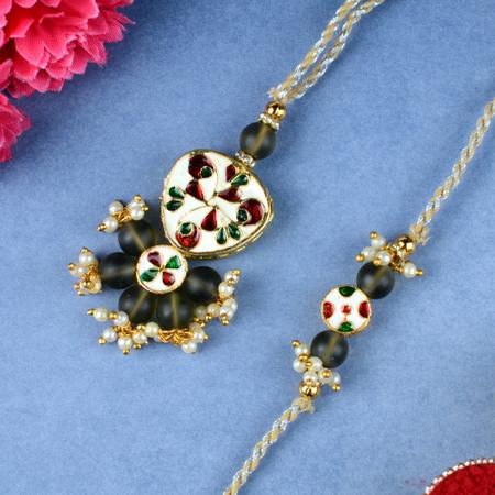 Jadau Lumba with Rakhi