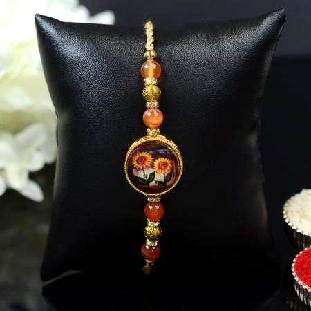Floral Resin Rakhi