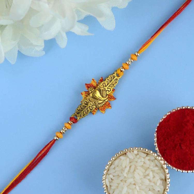 Metal Ganesh Dori Rakhi BR050