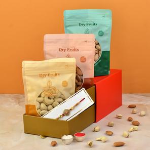 Mixed Nutty Rakhi Delight Hamper Mixed Nutty Rakhi Delight Hamper