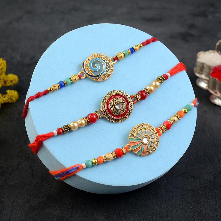 Colourful Shield Rakhi Set