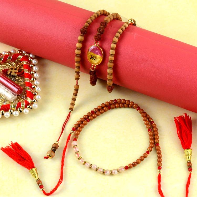 Beads Bracelet Rakhi Set 112
