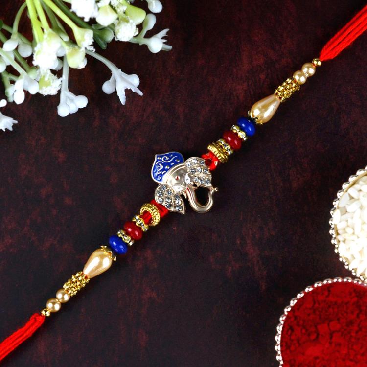 Blue Gajraj Rakhi SJ466
