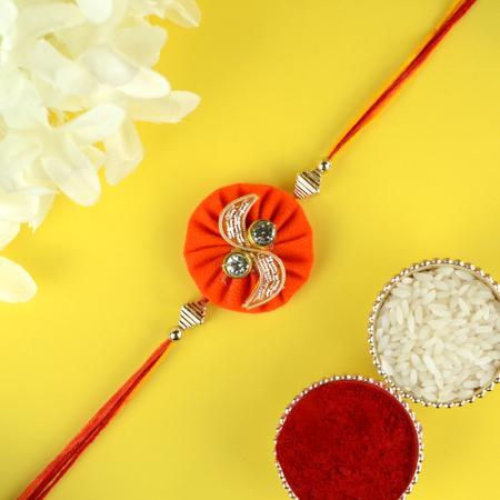 Orange Petunia Rakhi BR063