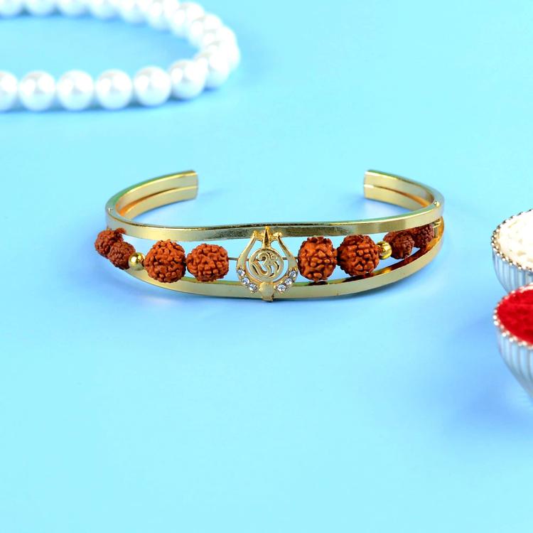 Tri-Om Rudraksh Kada TJ724