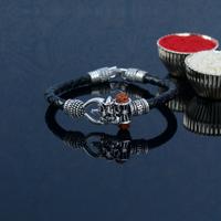 Om Ganesh Black Bracelet