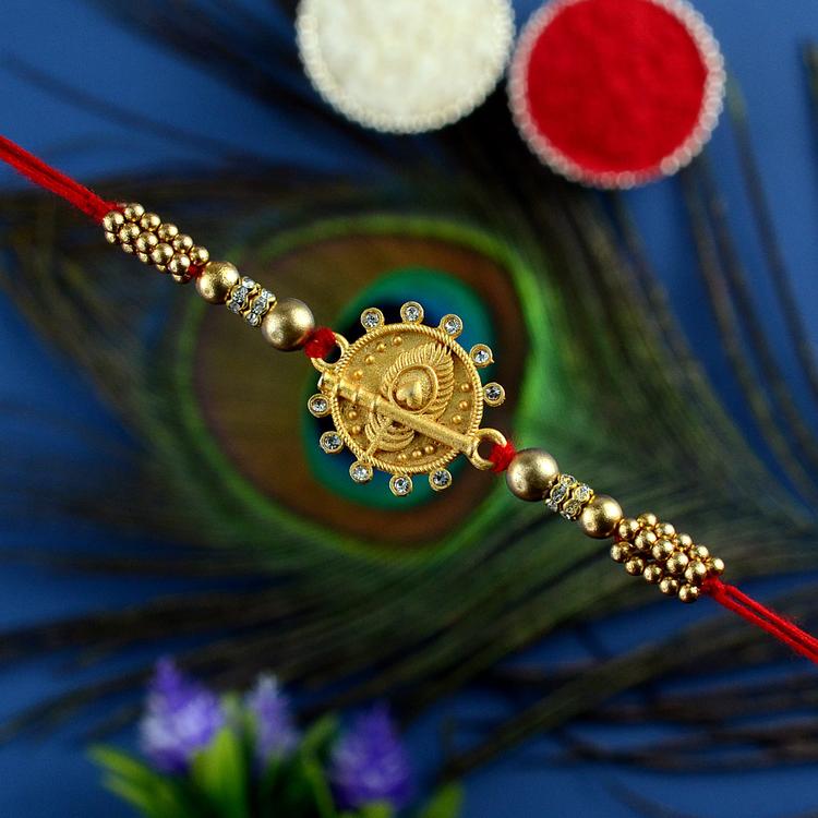 Symbols of Krishna Rakhi AU394
