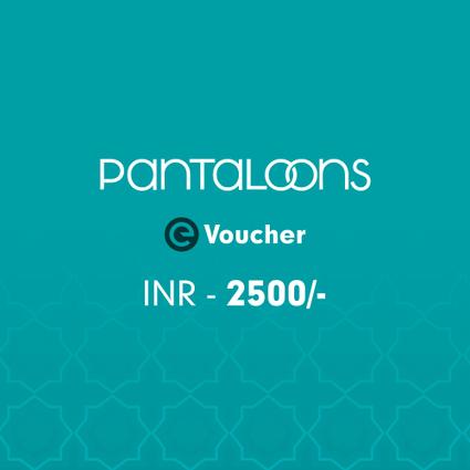 Pantaloons E-Voucher Rs. 2500 Pantaloons E-Voucher Rs. 2500