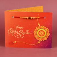 Designer Personalized Rakhi Card