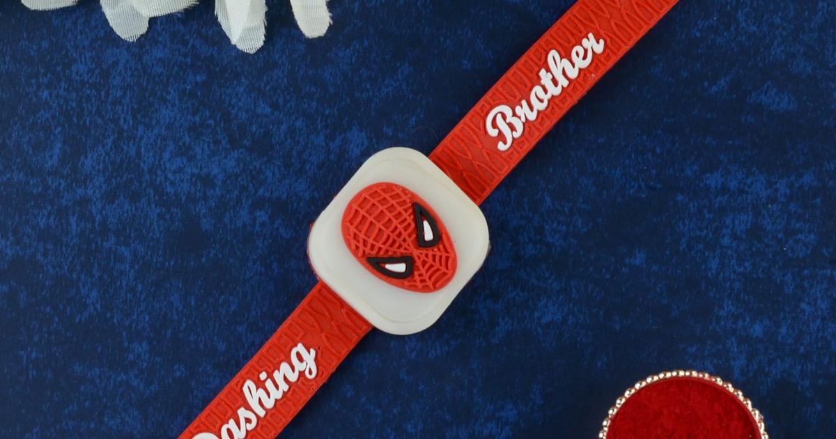 Spiderman Kids LED Rakhi MV744 | Superhero Rakhi