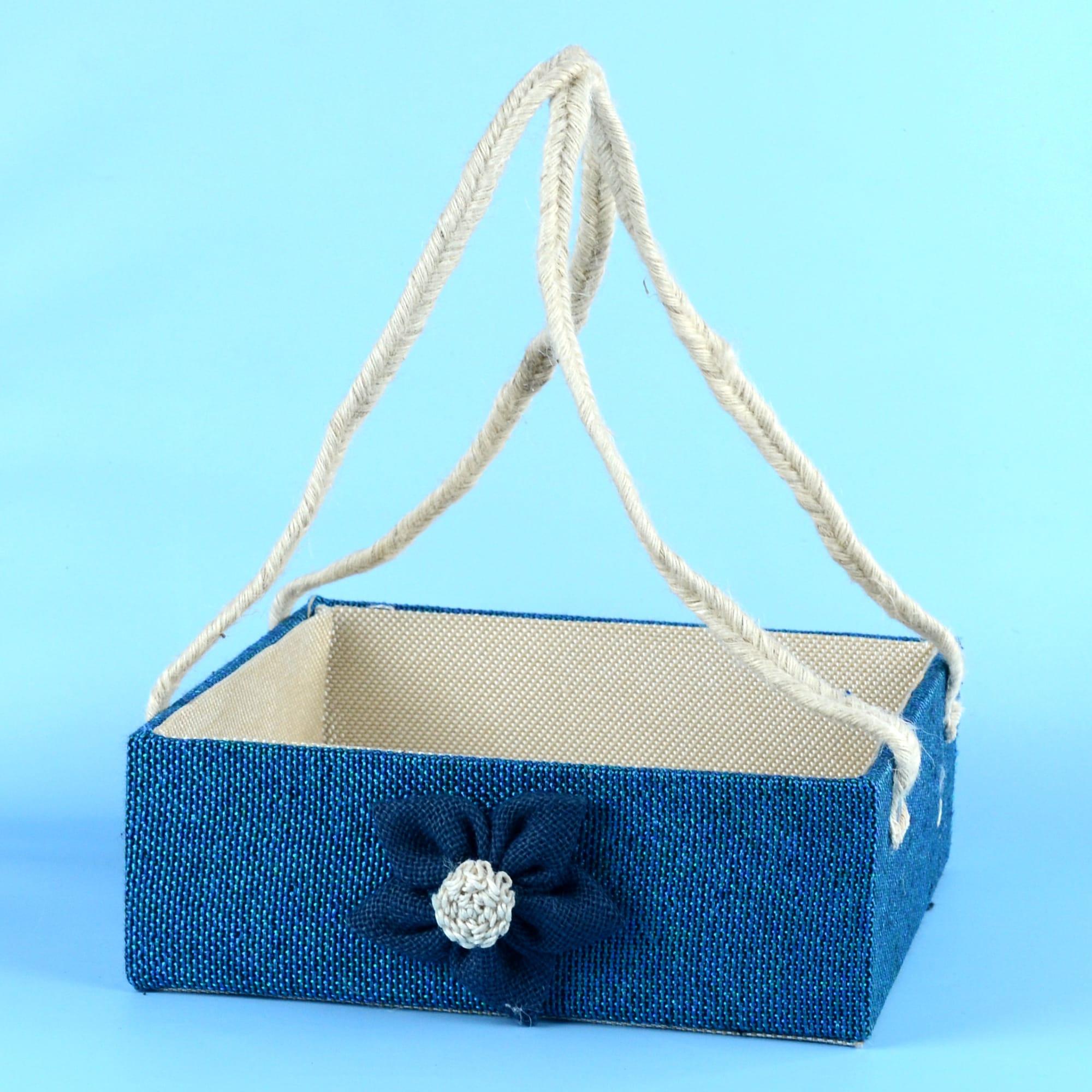 Blue Jute Basket Gift Baskets Range