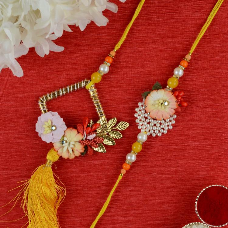 Floral Rakhi Lumba Set IT010
