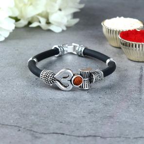 Om Rudraksh Black Bracelet Om Rudraksh Black Bracelet