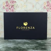 Small Black Florenza Flap Box