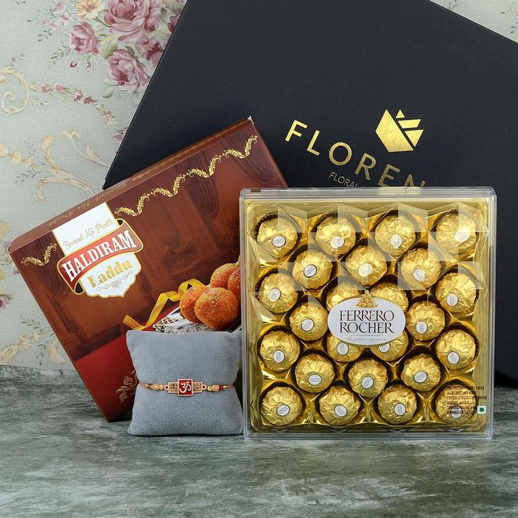 Ferrero N Laddu with Rakhi