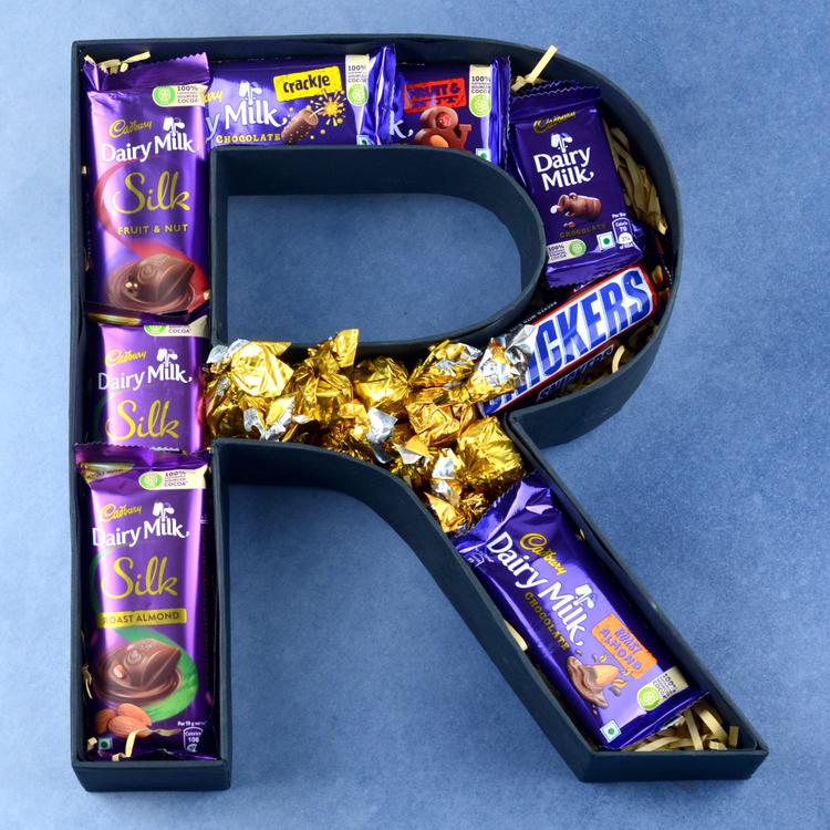 R-shaped Choco Paradise Hamper