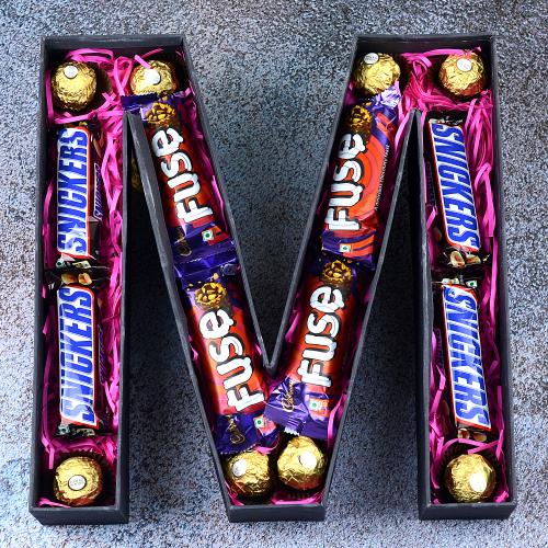 M-shaped Choco Delight Hamper