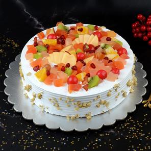 Vanilla Fruity Fiesta Cake -1Kg Vanilla Fruity Fiesta Cake -1Kg