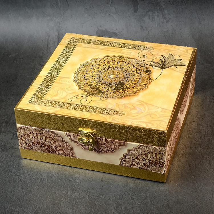 Charismatic Golden Gift Box