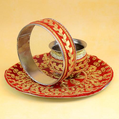 Traditional Karwa Chauth Thali Set