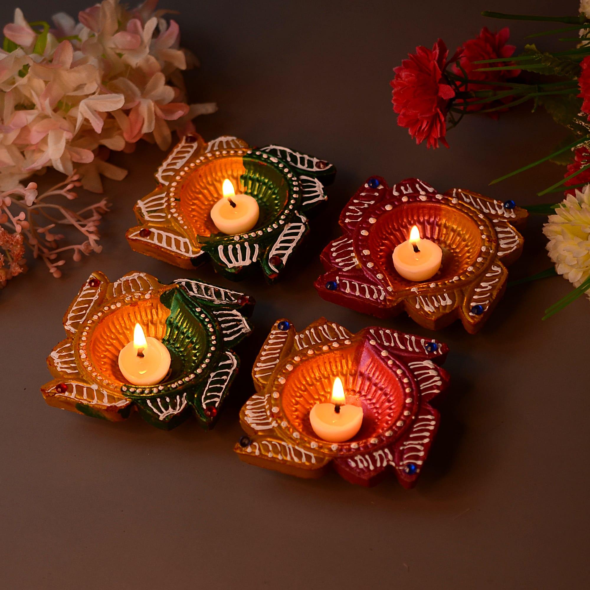 Artistic Hand Painted Diyas