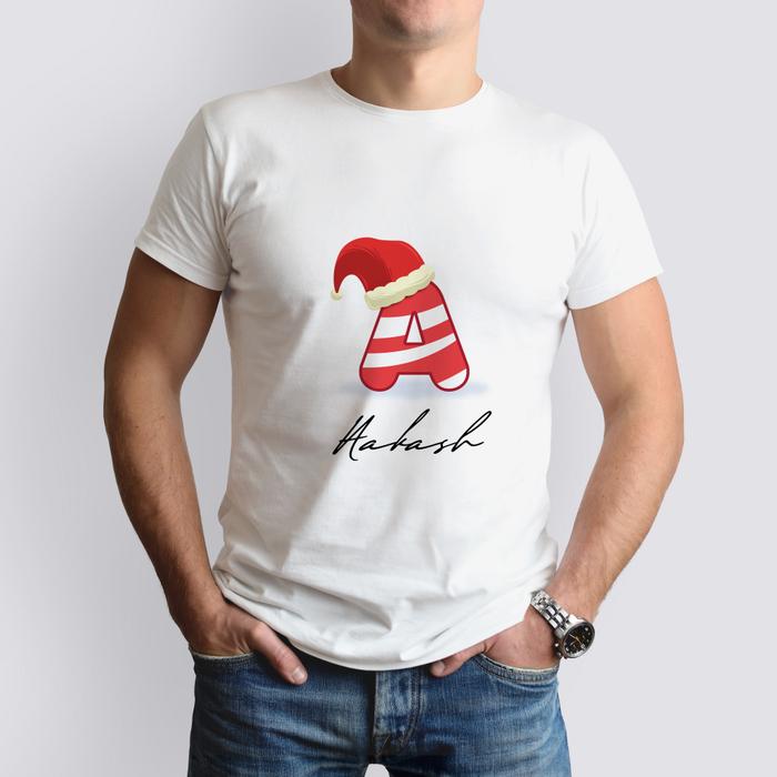 Unisex Christmas Personalized T-shirt- M size