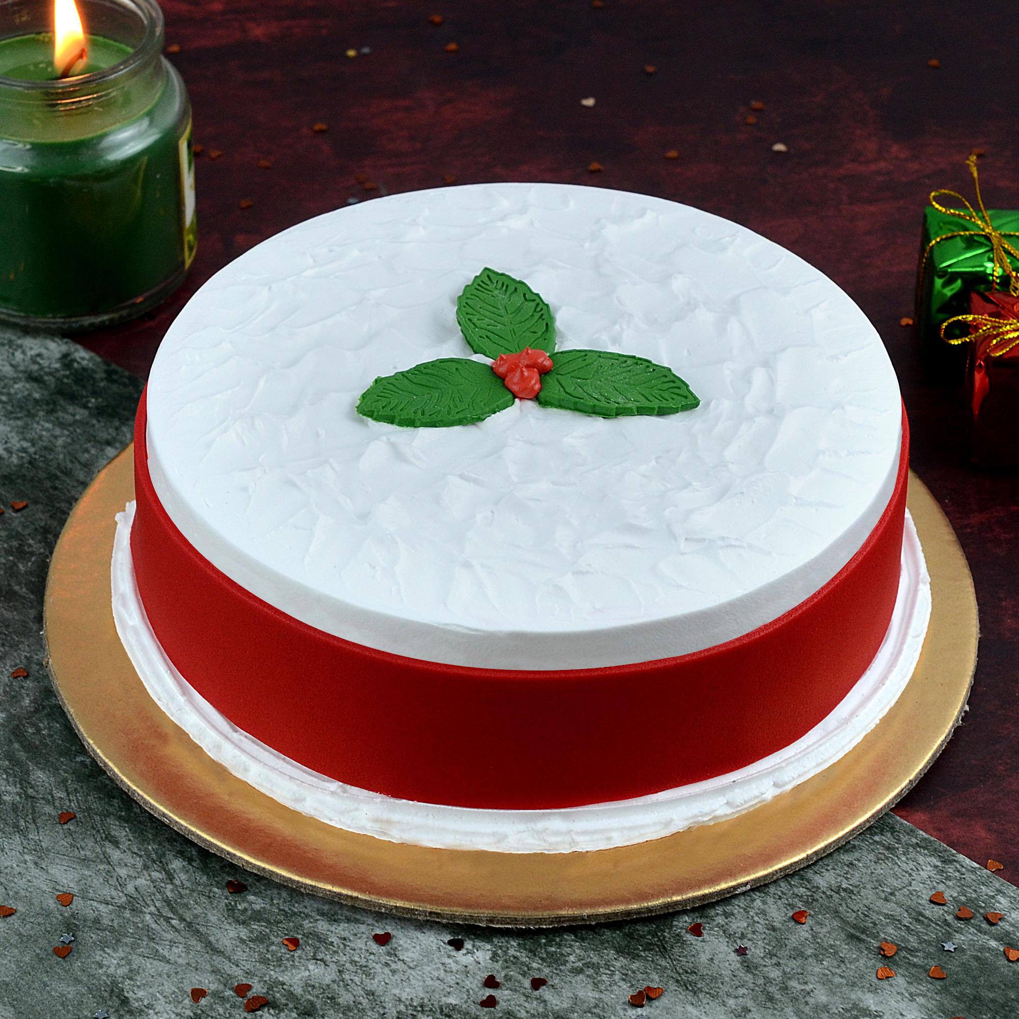 Christmas Vanilla Frosted Cake-1kg