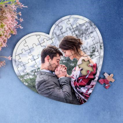 Personalized Heart Shaped Puzzle