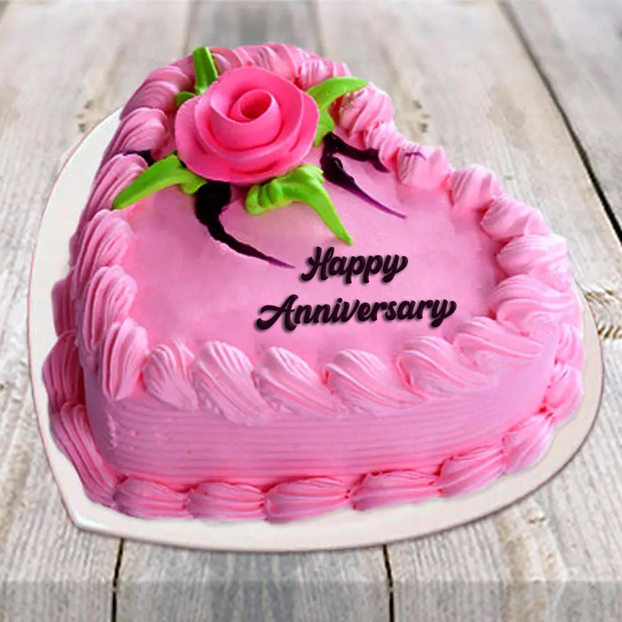 Strawberry Anniversary Cake - 1kg
