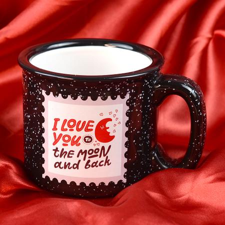 Black I Love You To The Moon & Back Mug 