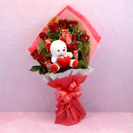 Kitkat Teddy Bouquet