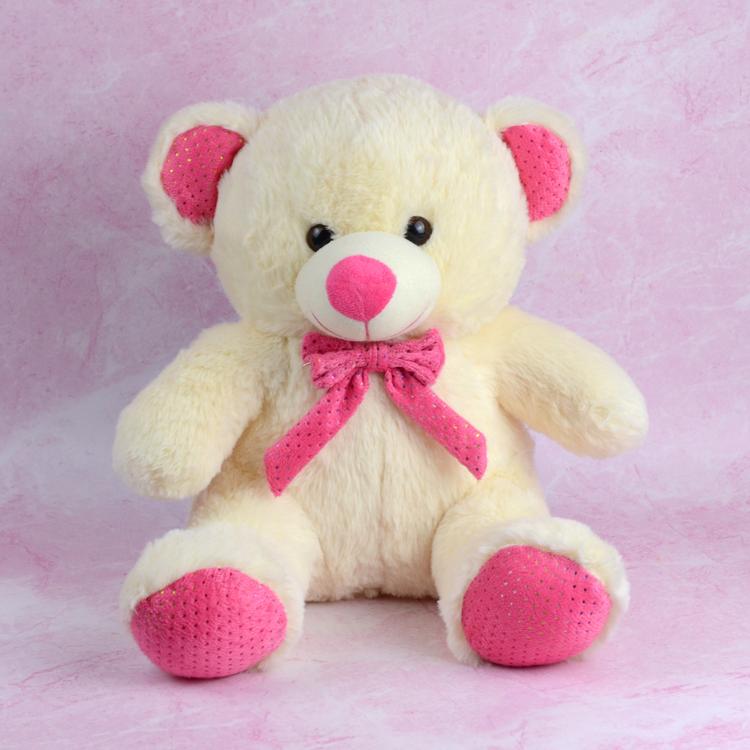 White and Pink Teddy