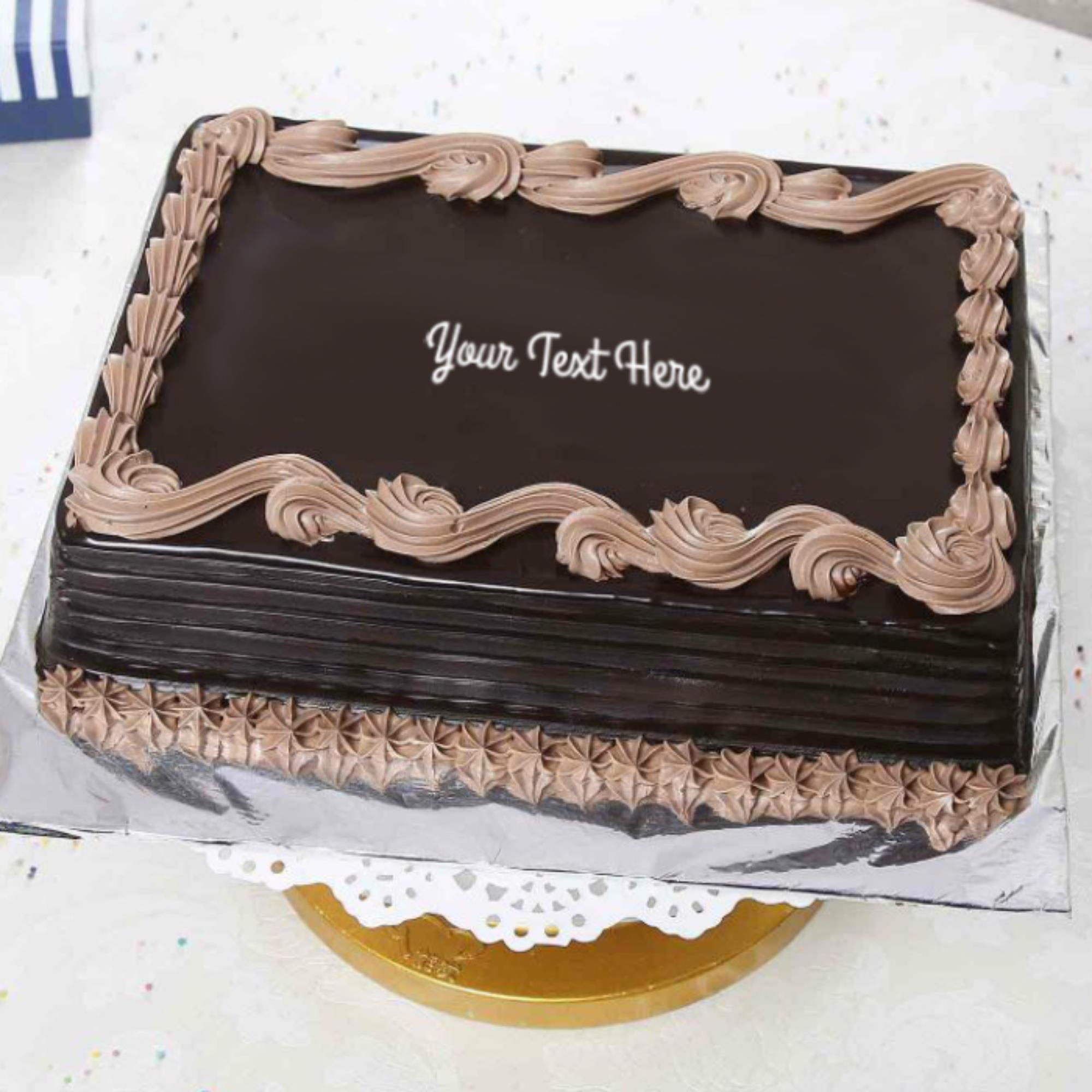 Chocolate Rectangle Cake | Arz Fine Foods