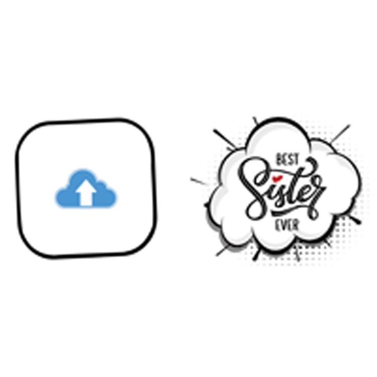 Black Personalized Mug for Sis - Design