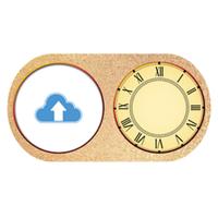 Oval Shaped Photo Clock - Design