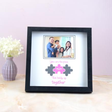 Personalized Black Square Photoframe